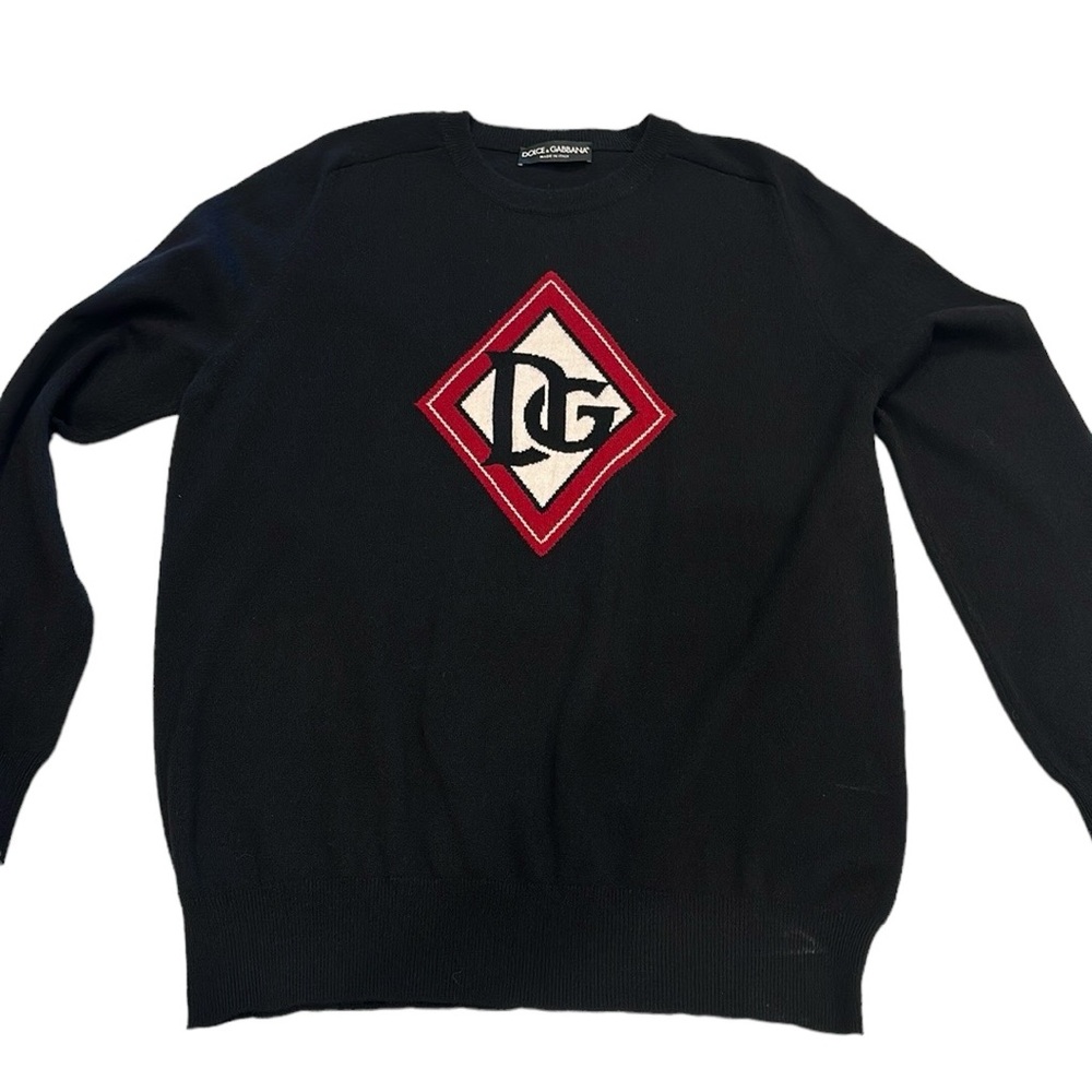 Dolce & Gabbana cashmere sweater men’s D & G diamond logo 56